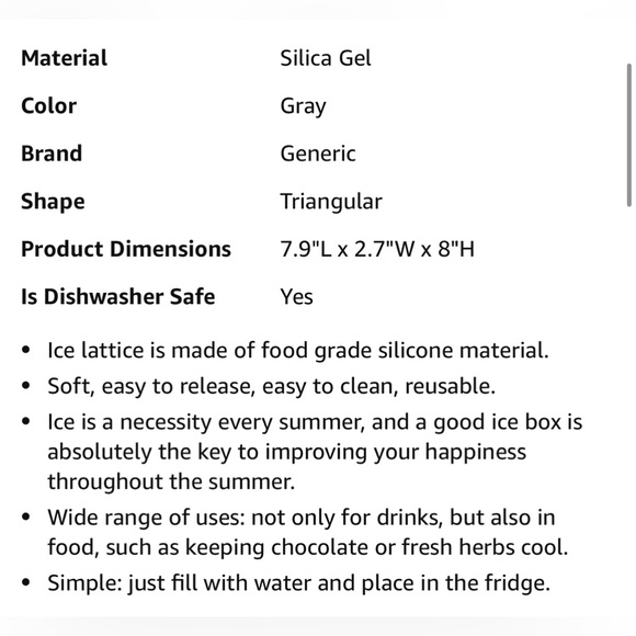 Ice Cube Tray Large Capacity Ice Lattice with Cover NEW!!! Pretty Green - Picture 3 of 11